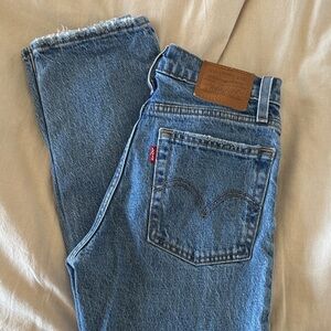 Levi's Medium Blue Wedgie Straight Jeans